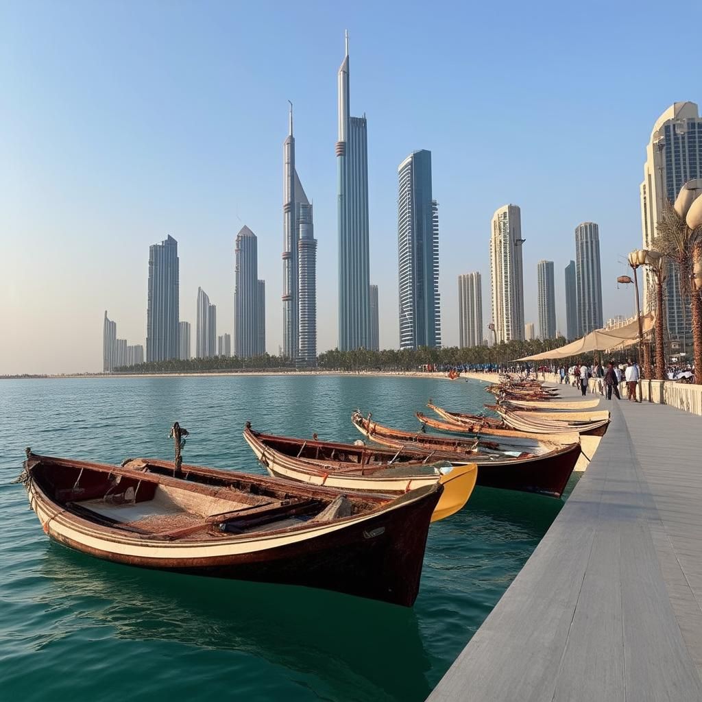 Đảo bộ Doha Corniche và đi thuyền Dhow Qatar